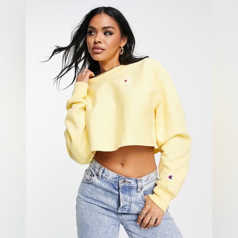 CHAMPION REVERSE WEAVE CROPPED CREWNECK SWEATSHIRT
